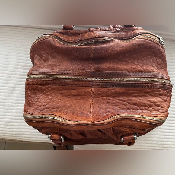 Liebeskind Berlin Double Esthter Leather Brown Satchel Bag - Picture 4 of 6